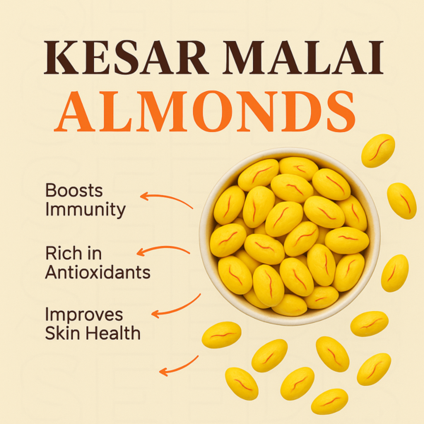 kesar Malai Almonds